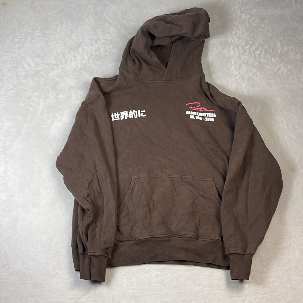 Primitive Above Everything Men's Brown Hoodie Size L Shaka Wear Garment Dye